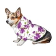 thumbnail image 7 of Honeii Orchids Flowers Print Small Dog Hoodies Pet Hooded Sweatshirts Fall Winter Puppy Cat Sweaters Warm Clothes for Small Dogs Outfits Costume-X-Small, 7 of 7