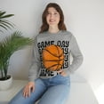 thumbnail image 5 of Retro Game Day Women's Basketball Lover Gift Vintage Unisex Sweatshirt, 5 of 6