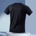 thumbnail image 6 of Mens Short Sleeve Breathable Workout Tee 4 Way Stretch Moisture Wicking Lightweight Stretchy Fitness Training Tops, 6 of 6