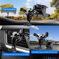 thumbnail image 4 of Trayknick Gravity Sensor Car Phone Holder 360 Degrees Rotation ABS Smartphone Car Phone Mount for SUV, 4 of 13