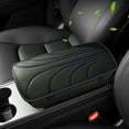 thumbnail image 1 of Almohadilla para reposabrazos de coche, funda para reposabrazos, cómoda funda de PU, accesorios interiores, consola central Azul negro, 1 of 8