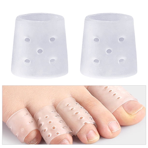 Tubos para dedos de Pies Hugtrwg Protectores Silicona Transparente 10 Uds