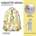 thumbnail image 5 of Lemon Pattern College Backpack - Fashionable School Bookbag for Teens & Students, Roomy Campus Rucksack with Laptop Sleeve, Lightweight Carry Bag for High School & University, Perfect Gift, 5 of 6