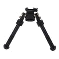 thumbnail image 3 of Adjustable Tilt V8 Bipod With 360 Rotation For Hunting - Black, 3 of 5