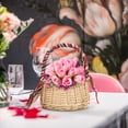 thumbnail image 2 of Flower Basket ,Woven Hand-Held Wicker Decorative Picnic Storage Basket for Home Picnic Storage Basket, 2 of 8