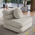 thumbnail image 2 of Modway Jubilee Modular Performance Velvet Armless Chair in Almond, 2 of 10
