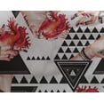 thumbnail image 4 of oneOone Georgette Viscose Red Fabric Triangle Geometric Fabric For Sewing Printed Craft Fabric By The Yard 42 Inch Wide, 4 of 4