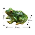 thumbnail image 7 of Cheers.US 2 Pcs &nbsp;Frog Statue Ornaments Mini Frog Resin Animal Sculpture Indoor Outdoor Decor for Garden Patio Yard Micro Landscape Fairy Garden Ornaments Accessories Decor, 7 of 7