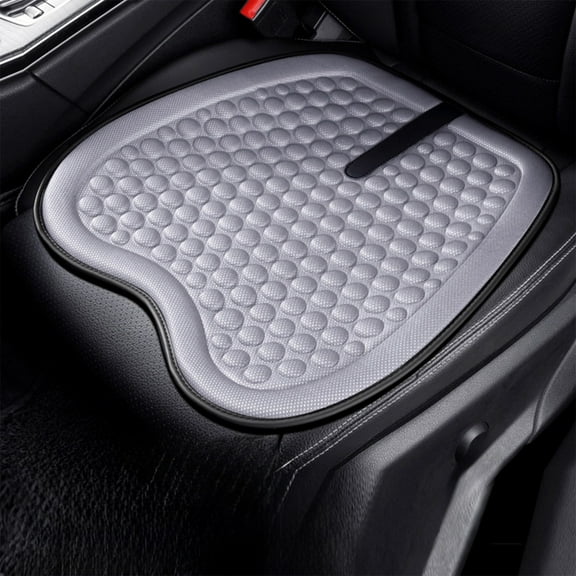 Breathable Car Back Cushion with Gel Layer, 3D Mesh Lumbar Support Pad for Summer & All Seasons (26×18in)
