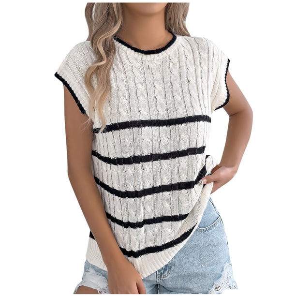 Blusas de Encaje de Manga Corta con Capucha de Cuello Redondo, 95% Poliéster 5% Spandex Camiseta Superior