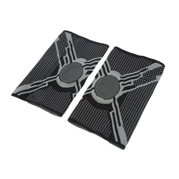Rodillera Deportiva un par de Rodilleras Deportivas Soporte de Resorte Antideslizante de Silicona Rodillera Negra de Punto Soporte para Correr Baloncesto ANGGREK Otros