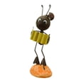 thumbnail image 1 of Visland Miniature Sculpture Delicate Beautiful Vivid Image Handmade Gifts Iron Mini Reading Ant Decoration Home Decor, 1 of 1