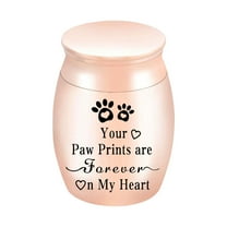 Taotanxi Aluminium Mini Urns - 1.57 Inch High, Keepsake Urns for Human/Pet Ashes,Pink