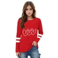 thumbnail image 3 of Sentuca Cute Girls Love Theme T Shirts, Comfortable Long Sleeve Crewneck T Shirts, Soft Holiday Tees Size 5 Years, 3 of 5