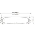 thumbnail image 2 of Hella H22897031 5.1 in. 6-LED MST6E Bolt-On Mount Red LED Strobe Light, 2 of 2