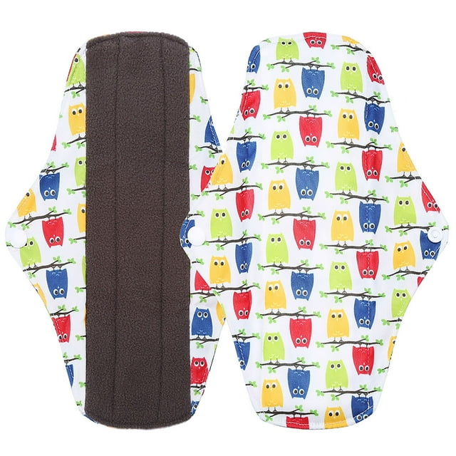 Almohadilla 1PC Reutilizable Lavable Panty Liner Bambú Carbón Paño Mamá Sanitaria Menstrual PadWSD3