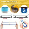 thumbnail image 4 of Set of 24 Trash Can Rubber Bands Adjustable Colorful Garbage Can Bands Cord Fits 8-33 Gallon Multifunction Garbage Bag,24 x adjustable elastic cords,Random Color, 4 of 7