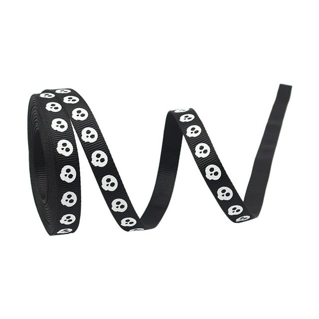 (2 Pack) Halloween Party Decorations Ribbon Scary Holiday DIY Crafts Wrapping Decorative Trim Accessories Celebration Supplies