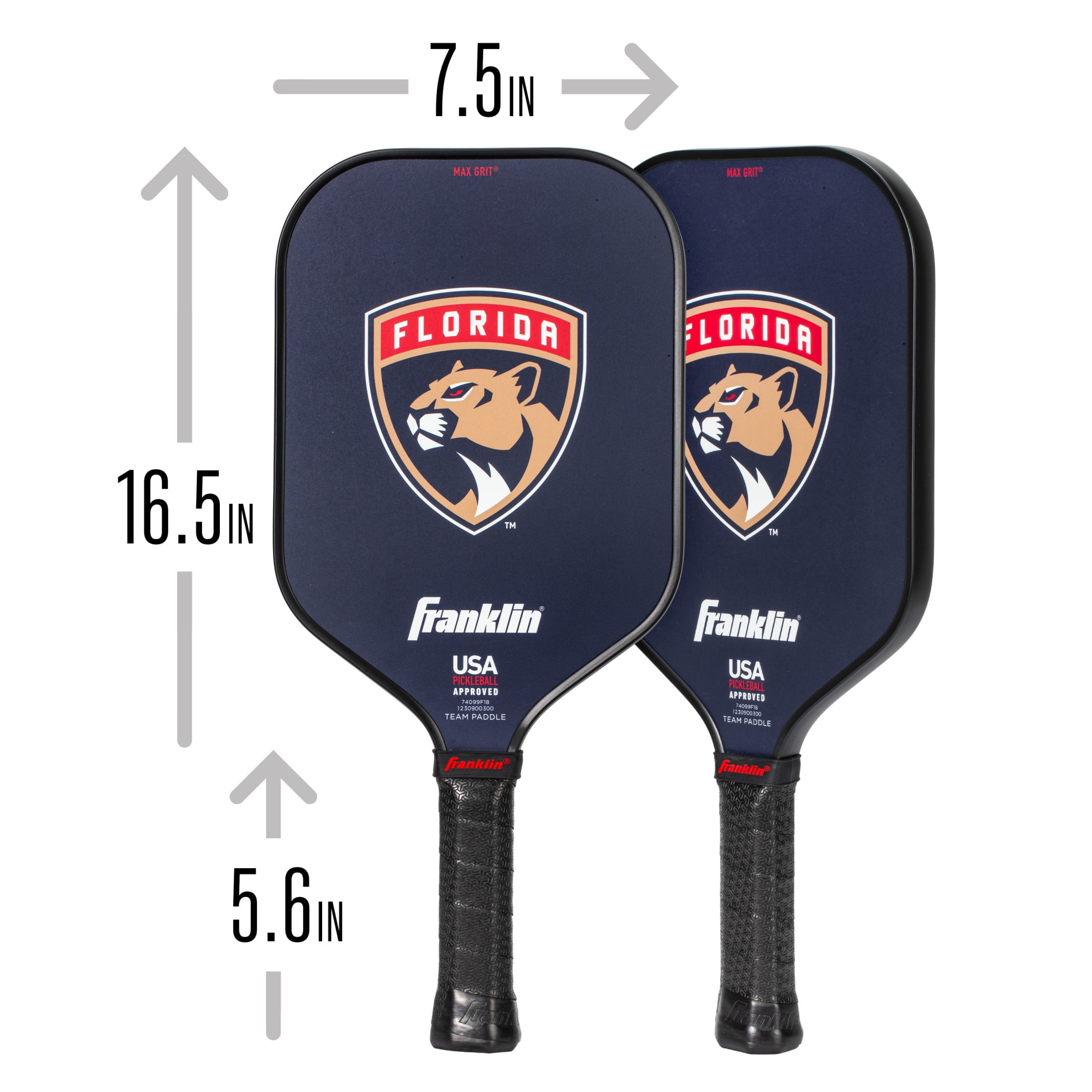 Franklin Sports NHL Florida Panthers Pickleball Paddle - Official NHL Team Pickleball Paddles - USAP (USAPA) Approved Premium Quality Pickleball Paddles - Authentic Team Logos + Colors