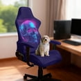thumbnail image 2 of TSOVTHRID Skull Mechanical Chip Print Gaming Chair Cover with Armrest Pad, Comfortable Computer Chair Slipcover Set of 4 Thick Stretch Rotating Computer Chair Protector with Elastic Band, 2 of 7