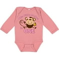 thumbnail image 3 of Inktastic Little Monkey Girl 1st Birthday Girls Long Sleeve Baby Bodysuit, 3 of 5