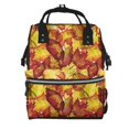thumbnail image 1 of Fotbe Autumn Mosaic Maple Leaves Mochila Maternidad - Lona de Sarga Impermeable, Mochila de Pañales de Gran Capacidad con Múltiples Bolsillos y Correas Ajustables, 1 of 6