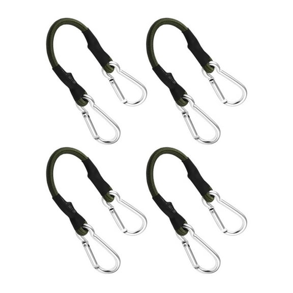 Sinyiin Durability Stretch Rope Rubber Coated Carabiner Outdoor Equipment Fastening