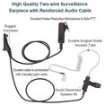 thumbnail image 3 of Earpiece Acoustic Tube Radio Ear Piece Two Way Headset With Mic Apx6000 Apx4000 Apx7000, 3 of 5