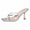 Silver, variant on Women's High Heels Flip Flops Heeled Thong Sandals Block Open Toe for Beach Outdoor