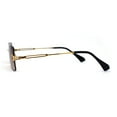 thumbnail image 3 of Luxury Hippie Style Rimless Bevel Rectangle Lens Sunglasses Gold Brown, 3 of 4