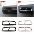 thumbnail image 4 of Transemion 2pcs/set Easy Installation Car Exhaust Pipe Cover Trim Durable Stainless Steel Enhanced Protection bright light 1Set, 4 of 6