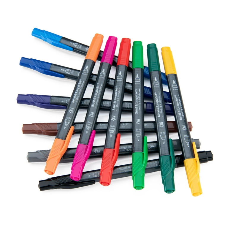 Royal & Langnickel Dual-Tip Artist Markers, Assorted Colors, 12pc