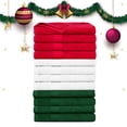 thumbnail image 2 of Ample Decor Hand Towel 100% Cotton 18X28 inch -12pcs White, Red & Green, 2 of 6