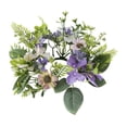 thumbnail image 2 of Coronas de velas en forma de anillo,Centro de mesa con guirnalda de velas y corona de aro,Anillo de vela con hojas y flores artificiales de primavera,Anillos para velas Anillo para velas de té, 2 of 8
