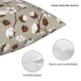 thumbnail image 3 of Pofeuu Cotton Tree Print Double-sided plush pillowcase Square Throw Pillow Covers Pillows Cover for Living Room Bedroom Sofa Couch Cushion Cover（No pillow core）-26"x26", 3 of 7