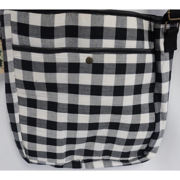 buffalo plaid handbolsas