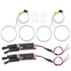 thumbnail image 2 of Anillos de halo de ojos de Ángel luz de coche 4 Uds Anillos de Halo de faros LED de Ojos de Ángel blancos para coche 106mm/42 pulgadas ajuste de montaje para E46 ANGGREK Otros, 2 of 8