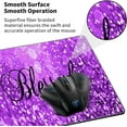 thumbnail image 4 of Desk Pad, Gaming Mouse Pad Extended Mouse Mat with Stitched Edge, AUOX Large Mousepad XL 31.5" x 11.8" Non-Slip Rubber Base Keyboard Pad for Laptop Office Computer Home & Coasters, Purple Glitter, 4 of 6