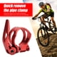 thumbnail image 5 of Abrazadera para tija de sillín de bicicleta de carretera MTB Collar de tija de sillín de liberación rápida 31,8 mm (rojo) Likrtyny paseo en bicicleta, 5 of 8