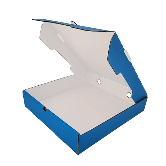 UCANPACK Blue Pizza Box (Kraft Inside) 10x10x2 Inches - 50 Pack Blue Food Packing Boxes - Color Boxes Custom Boxes for Small Business Packaging Supplies - Made in USA