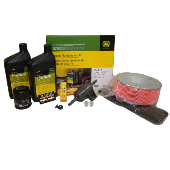 John Deere Maintenance Kit for X485, X485SE, X585, X585SE, X720, X724, X728, X728 SE Lawn Mower Filters, Oil LG244