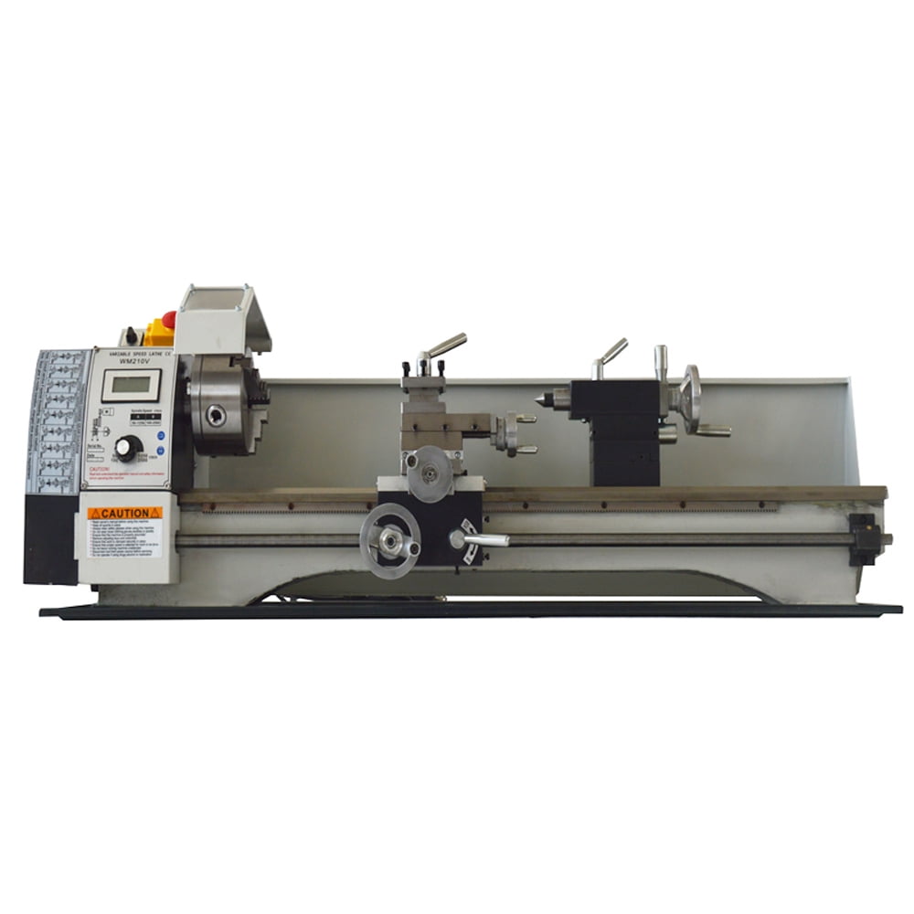 EQCOTWEA Precision Metal Lathe Metric Thread Bench Mini Lathe Brushless
