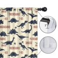 thumbnail image 4 of Blackout Kids Curtains,Dinosaur and Text Off White Pattern Children's Insulated Curtains Set Of 2,Bedroom Essentials,Toddler Room Decor 52"x84", 4 of 5