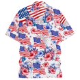 thumbnail image 3 of IWRICH Hawaiian Shirts for Men Women Sasquatch Summer Beach Button down Short Sleeve Tops Casual Fashion V Neck T Shirts 01-Red S, 3 of 3