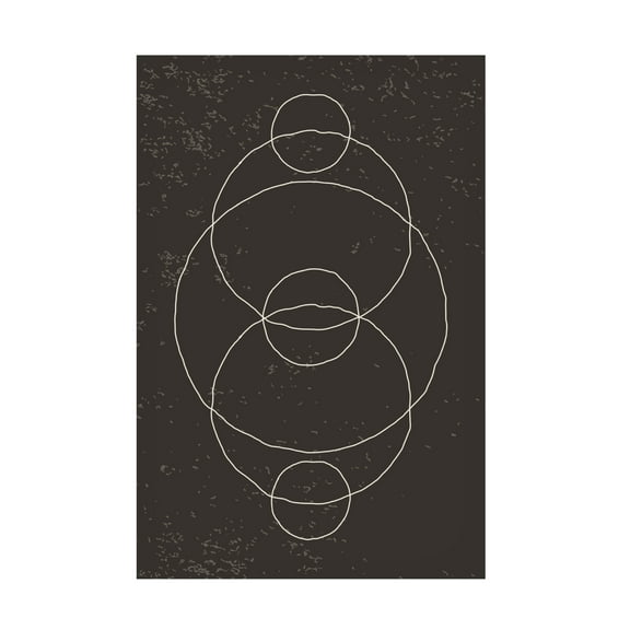 Trademark Fine Art jay stanley Black and White Minimal Set 4 Canvas Wall Art