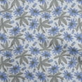 thumbnail image 1 of oneOone Cotton Jersey Medium Blue Fabric Floral Craft Projects Decor Fabric Printed By The Yard 58 Inch Wide, 1 of 5