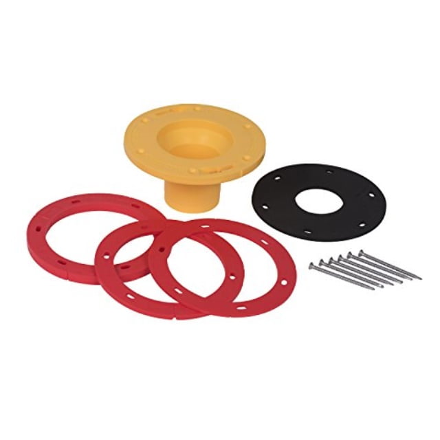 oatey 43402 setrite toilet flange extension kit, 3/4" 7/8", red