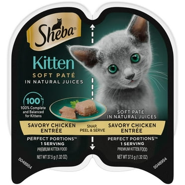 Sheba Perfect Portions Wet Kitten Food Paté Chicken Entree, Single 2.64 Oz