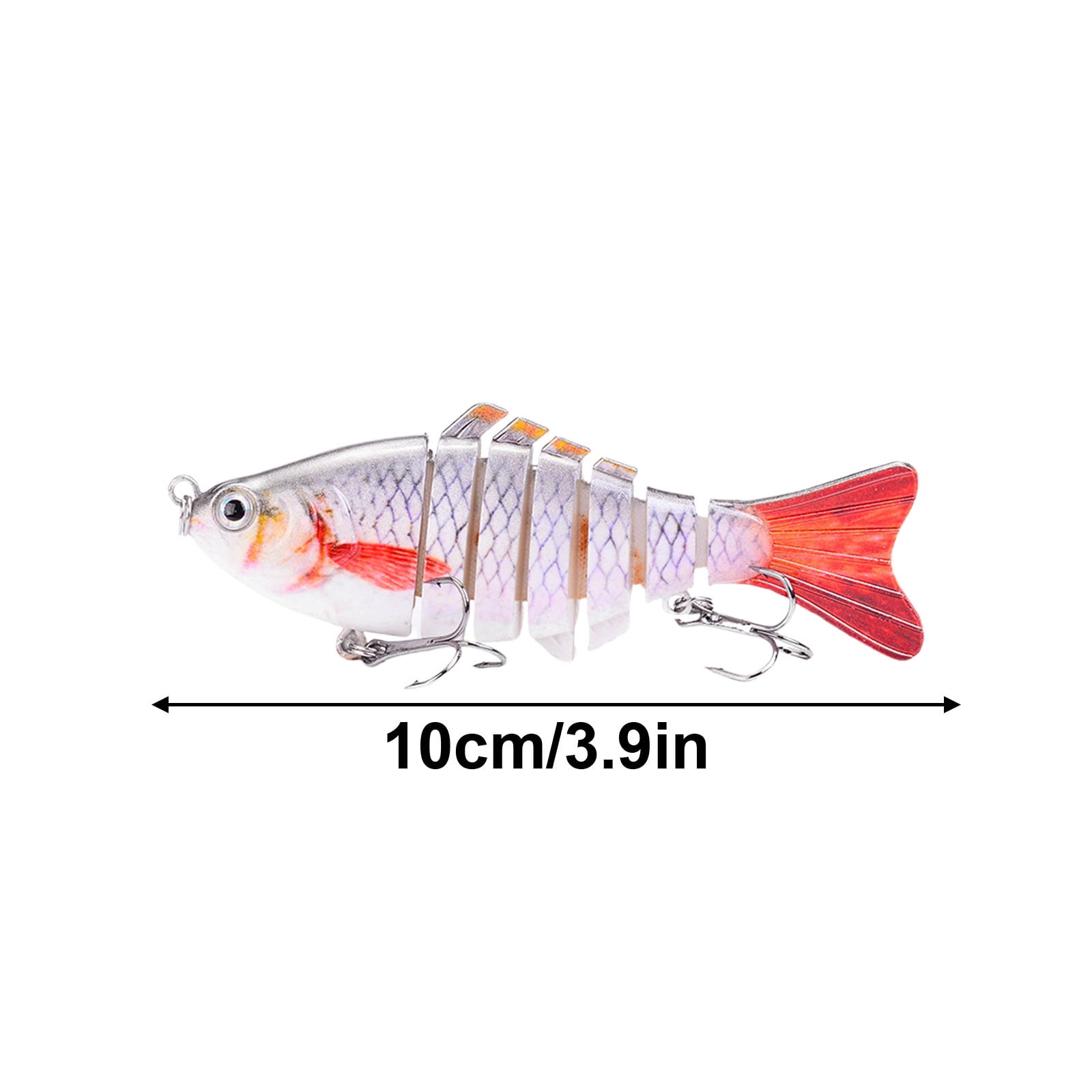 2 Set Robotic Fishing Lure, 3D Bionic Swimming Bait for Freshwater & Saltwater, Fishing Gear Attracts Fishing Lures Trout Bass for Beginners