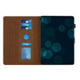 thumbnail image 2 of Allytech Case for iPad Pro 11" 4th/3rd/2nd/1st Gen, Embossed Pattern PU Leather Case with Card Slots & Pen Holder, Multi-Angle Viewing Stand Auto Sleep Wake Shockproof Case, Fit iPad Air 4/5, Brown, 2 of 10